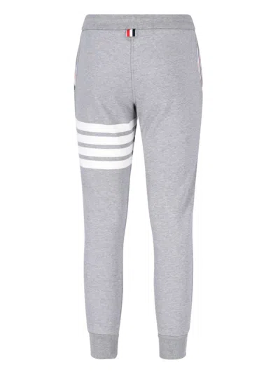 Thom Browne Classic Sweatpants In Classic Loop Back With Engineered 4-bar In Grey