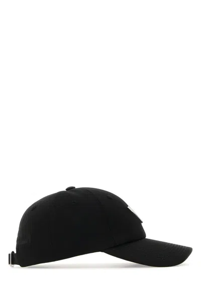 Valentino Garavani Women Black Stretch Cotton Baseball Cap In Nerostrass