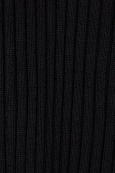 Versace Maglia Girocollo Buckle Look Sfilata In Black