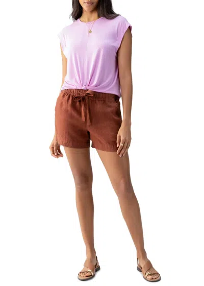 Sanctuary Always Linen Short In Rich Clay In Multi