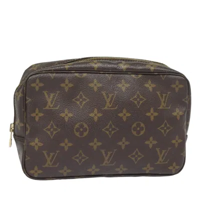 Pre-owned Louis Vuitton Trousse De Toilette Canvas Clutch Bag () In Brown