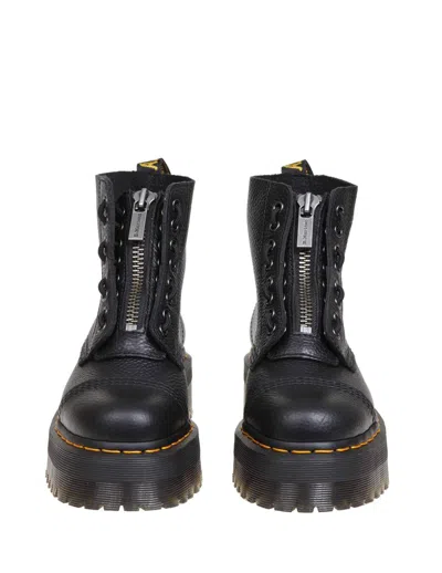 Shop Dr. Martens' Dr. Martens Amphibian In Nappa Leather In Black