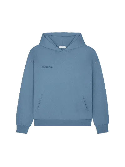 Pangaia Mens 365 Midweight Soft Organic Cotton Hoodie In Blue