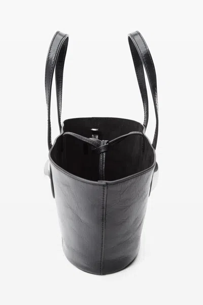 Shop Alexander Wang Women Dome  Small Tote W/ Strap Bag In 001 Black