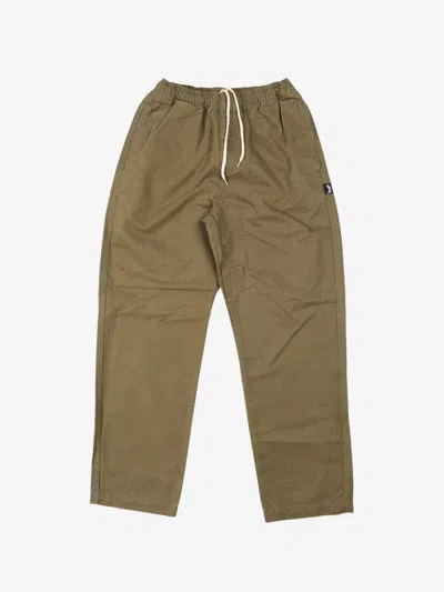 Shop Stussy Men Brushed Beach Pant In Olive