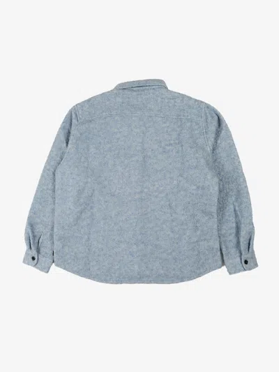 Shop Stussy Men Casentino Wool Cpo Shirt In Light Blue