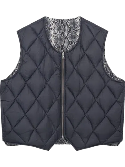 Stussy Men Python Reversible Vest In Bone
