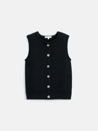 Alex Mill Bridget Vest In Cotton In Black