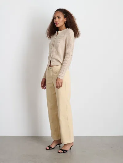 Alex Mill Camden Cotton-corduroy Straight-leg Pants In Light Bone