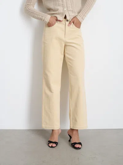 Alex Mill Camden Cotton-corduroy Straight-leg Pants In Light Bone