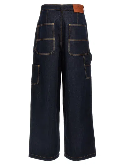 Etro Wide-leg Cotton Blend Jeans