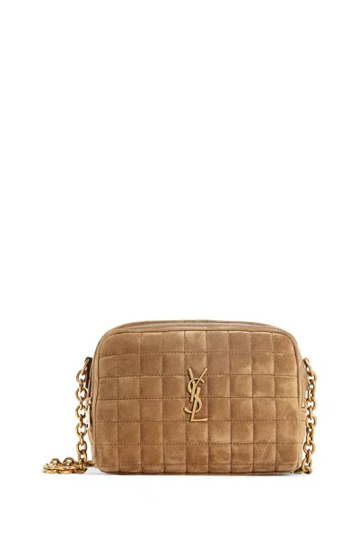 Shop Saint Laurent Woman Gold Shoulder Bags