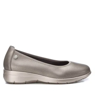 Xti Women's Ballet Flats Shoes In Charcoal In Silver