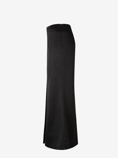 Dorothee Schumacher Satin Maxi Skirt In Welt Pockets On The Front