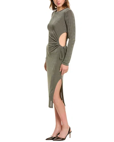 Marion Cutout Midi Dress In Green