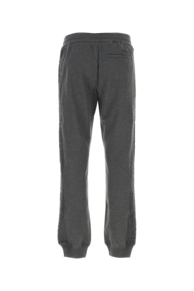 Versace Barocco-motif Tapered Track Pants In Gray