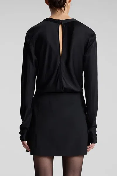 A.l.c Callen Pleated Mini Skirt In Black