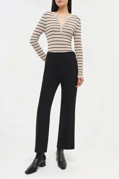 Simkhai Mackenzie Straight Leg Pant In Black