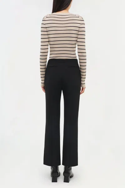 Simkhai Mackenzie Straight Leg Pant In Black