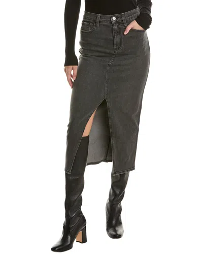 Hudson Jeans Reconstructed Skirt In Black