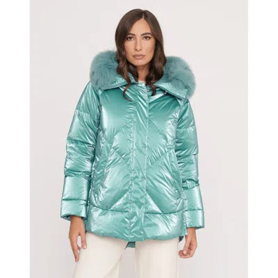 People Of Shibuya Blue Polyester Jackets & Women's Coat