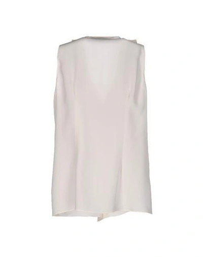 Shop Marni Silk Top In Ivory