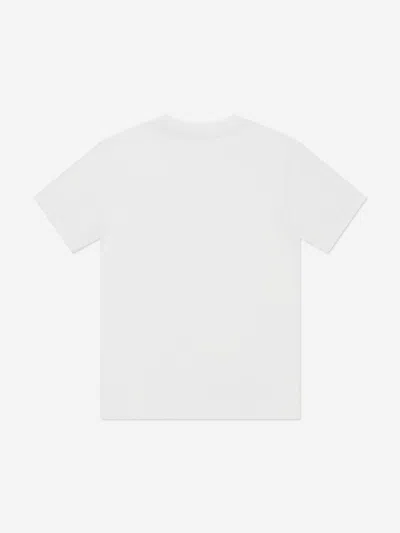 New Balance Boys Jersey Stacked Logo T-shirt In White