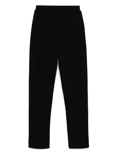 Msgm Zip-vents Track Pants In Black