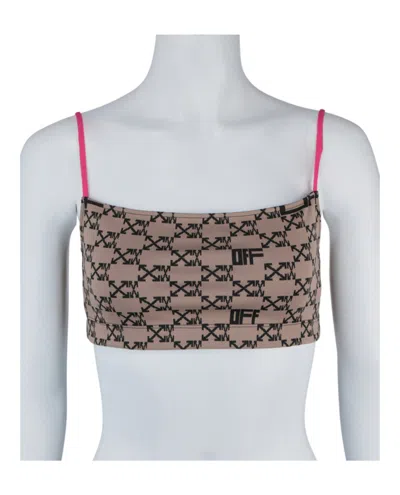Off-white Monogram Tube Top In Brown