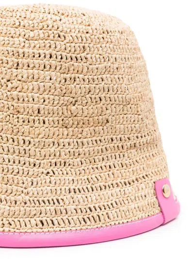 Jacquemus Fuchsia Le Bob Soli Bucket Hat In Purple