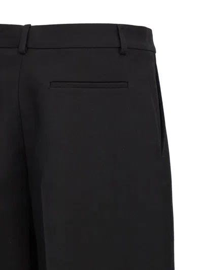 Valentino Formal Trousers With Pockets And Pleats In Black