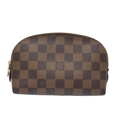 Pre-owned Louis Vuitton Cosmetic Pouch Canvas Wallet () In Brown