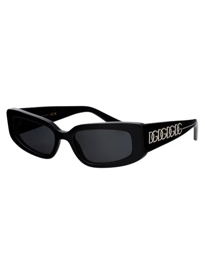 Dolce & Gabbana Black Acetate Sunglasses In Black