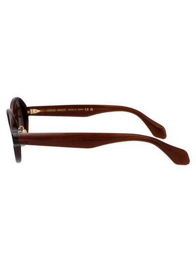 Giorgio Armani 0ar8205 Sunglasses In 606273 Transparent Brown