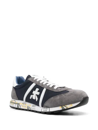 Shop Premiata Sneakers In Blue