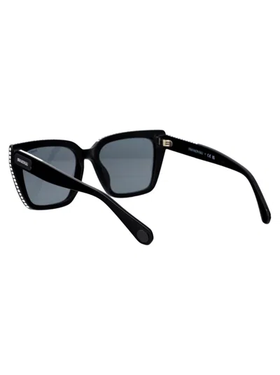 Shop Swarovski Sunglasses In 1010/1 Black