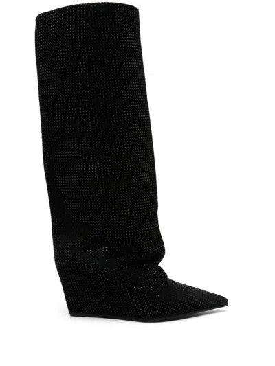 Vic Matie 100mm Stud-detailed Boots In Black