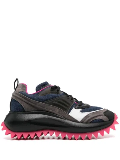 Vic Matie Shoes In Black/brown/navy