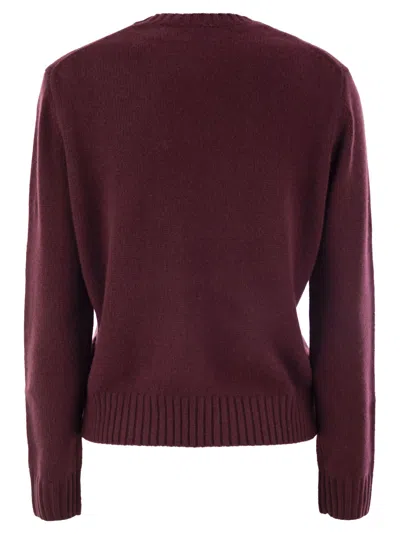 Polo Ralph Lauren Fitted Rugby-inspired Pullover With Embroidered Crest In Bordeaux
