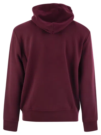 Shop Polo Ralph Lauren Felpa Con Cappuccio Classic Wine In Bordeaux