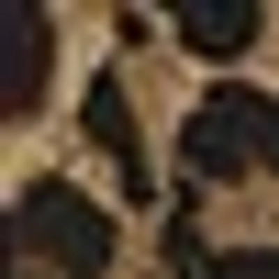 Bebe X Ciara Plunging V-neck Metal Trim Detail Printed Catsuit In Leopard