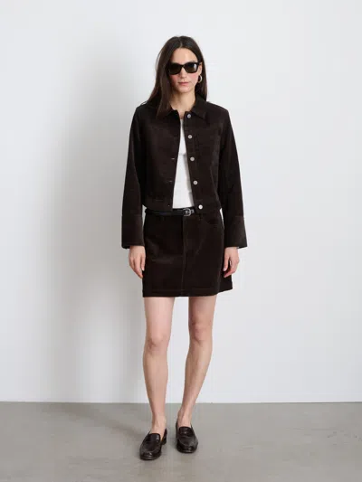 Alex Mill Camden Cotton-corduroy Jacket In Chocolate