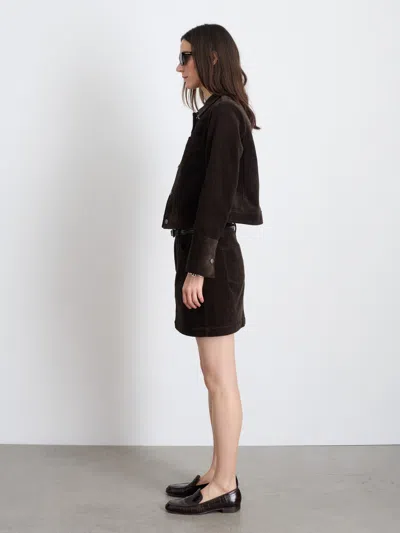 Alex Mill Camden Cotton-corduroy Jacket In Chocolate