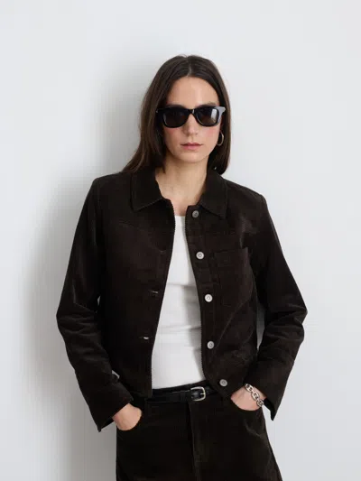 Alex Mill Camden Cotton-corduroy Jacket In Chocolate