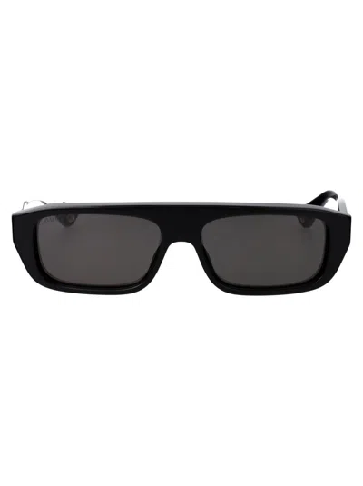 Gucci Gg1617s Sunglasses In 001 Black Black Grey