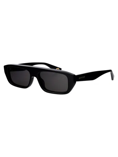 Gucci Gg1617s Sunglasses In 001 Black Black Grey