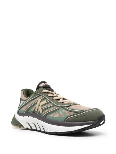 Shop Kenzo Sneakers In Dark Khaki