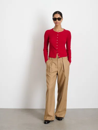 Alex Mill Soho Trouser In Wool In Camel