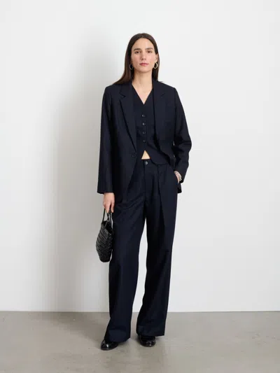 Alex Mill Soho Blazer In Wool In Dark Navy
