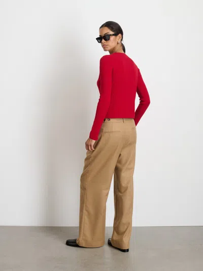 Shop Alex Mill Soho Trouser In Wool In Camel